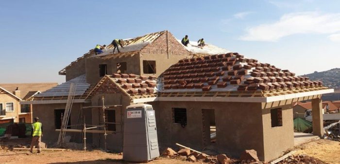 Turn key roof solution on new house roof